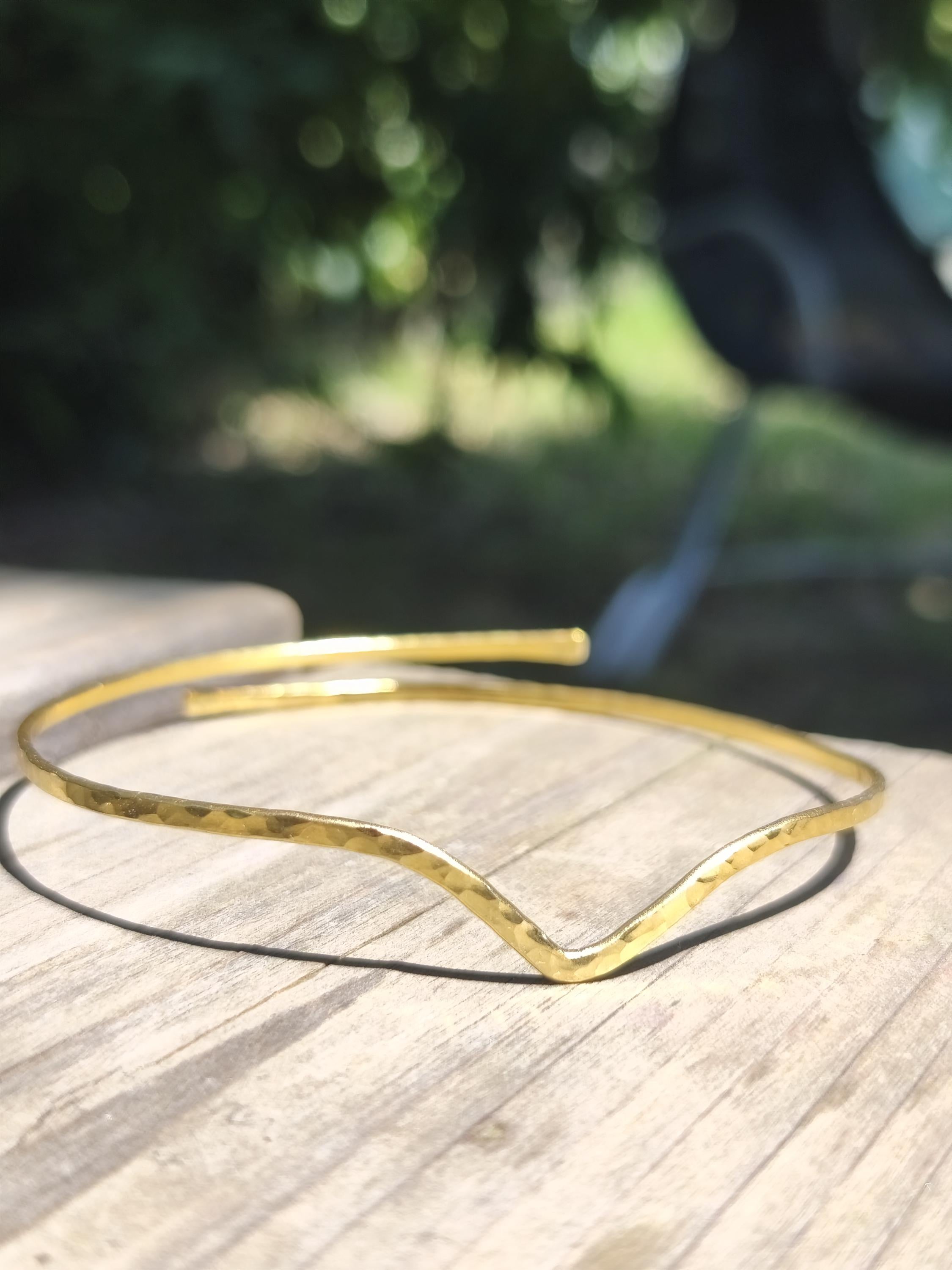 Elvish Brass Arm Cuff Bracelet