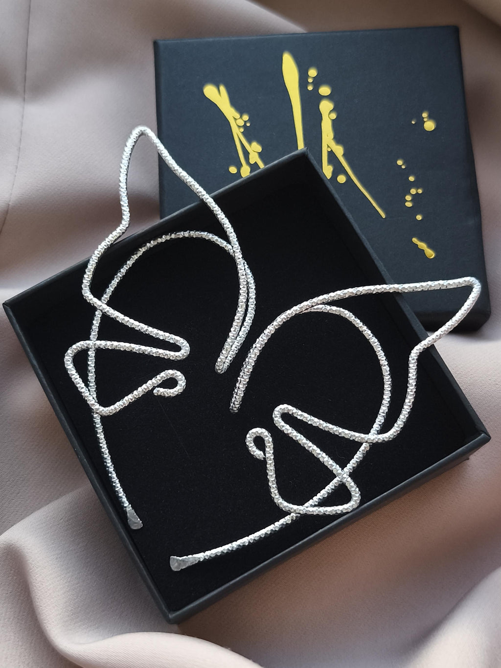 Butterfly Ear Cuff Pair Silver Tone