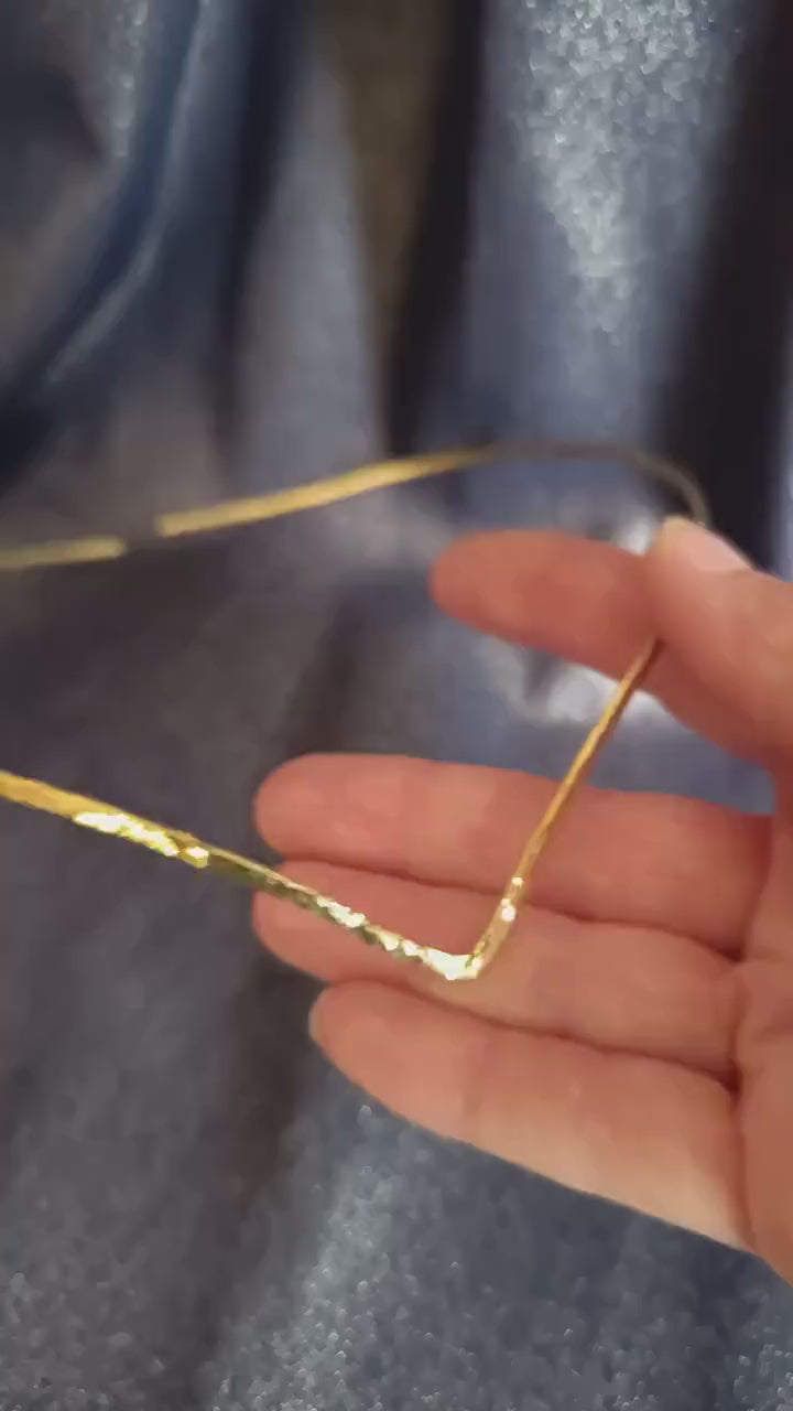Elven Circlet Crown – Minimalist Hair Circlet – Renaissance Elf Headpiece – Steel Brass Copper